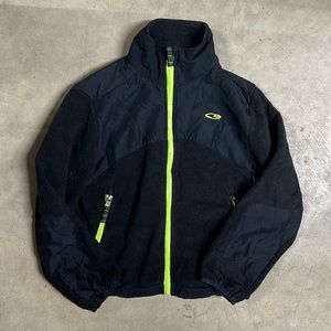 Champion C9 boys fleece jacket zip up size 6-7 small black